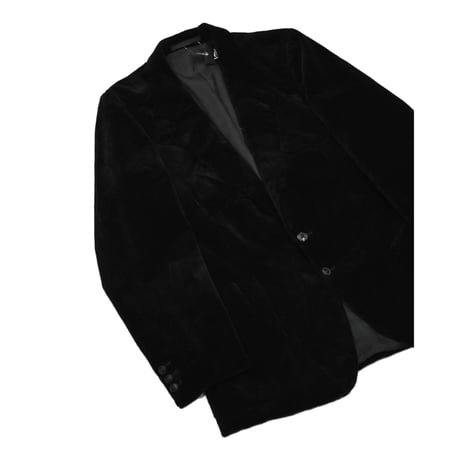 1980s DDR VEB Vintage Black Velvet Tailored Jacket