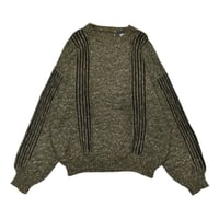 EURO Vintage Alpaca Blend Design Knit Sweater