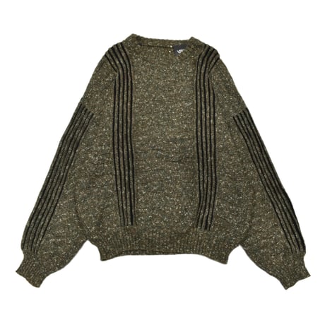 EURO Vintage Alpaca Blend Design Knit Sweater