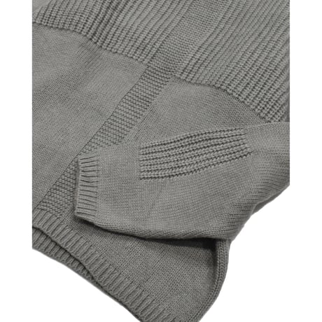EURO Vintage Mixed Stitch Wool Blend Knit Sweater