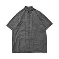 Vintage Contrast Stitch Panel Shirt