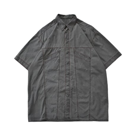 Vintage Contrast Stitch Panel Shirt
