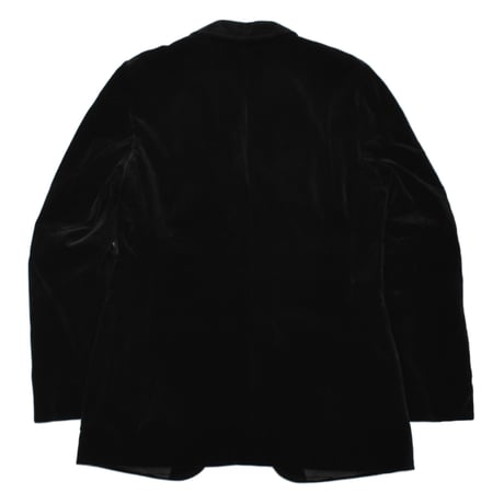 1980s German Vintage Black Velvet Tailored Jacket