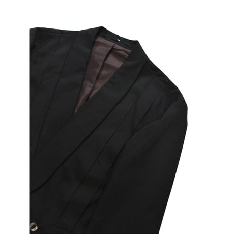 Pleated Design Cropped Tailored Jacket