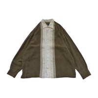 Two Tone Stitch Design L/S Shirt