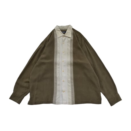 Two Tone Stitch Design L/S Shirt
