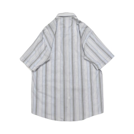 Scroll Embroiderey Stripe S/S Shirt