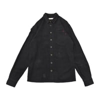 Anerkjendt Black Textured Design L/S Shirt
