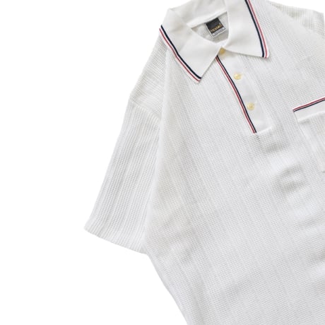 EURO Vintage Tricolor Mesh Knit Polo