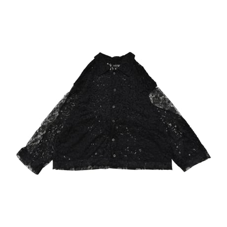 "Remake by VERS" Reconstructed Lace Shirt Jacket
