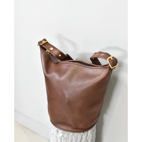OLD COACH Leather Bucket Shoulder Bag