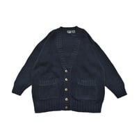 Cotton Ribbed Knit Cardigan