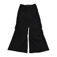 "Remake by VERS" Asymmetric Tuck Denim Trousers