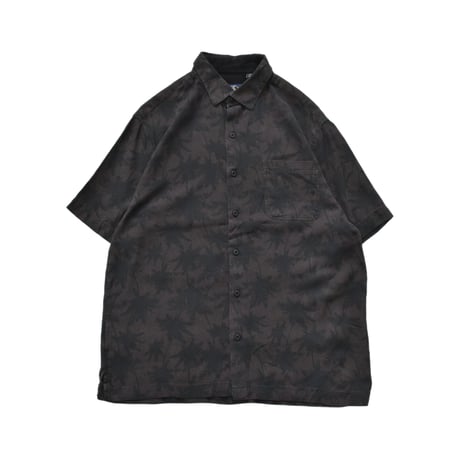 Botanical Patterned Silk S/S Shirt