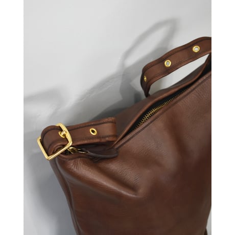 OLD COACH Leather Bucket Shoulder Bag