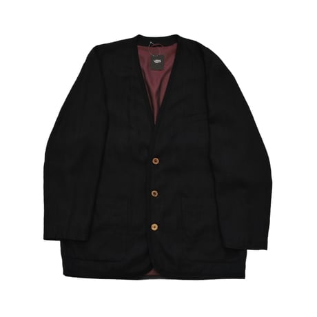 EURO Vintage Collarless Tailored Jacket
