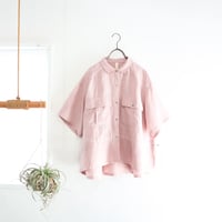 linen safari shirt (pale pink)