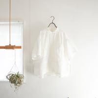french linen safari shirt (white button)