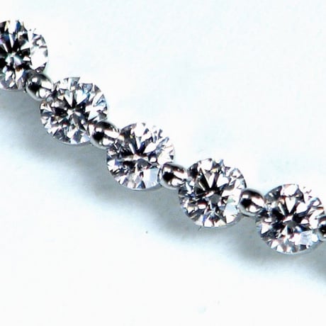 0.30ct　良質天然ダイヤモンド　PT950　ラインネックレス