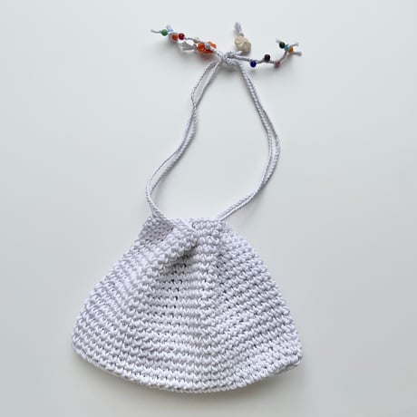 ciansumi / waxed cotton w/beads 長方形・横 (大）