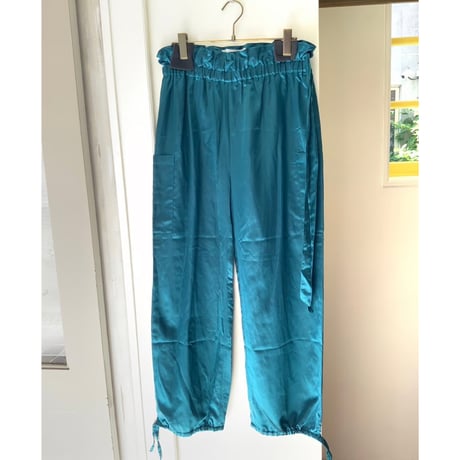 Tabrik / C/Silk satin string pants