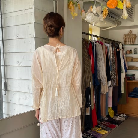 【受注生産】Tabrik / Organdie tassel tops