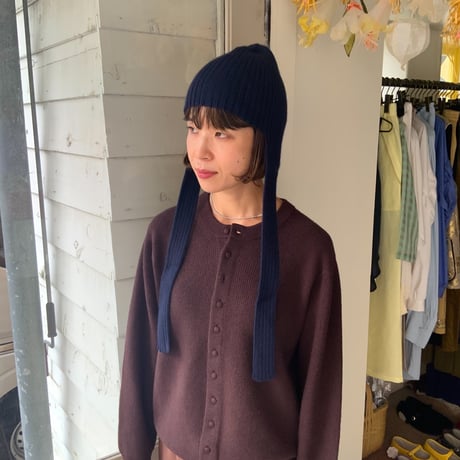 babaco / Cashmere Ribbed Knit Cap