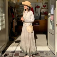 【受注生産】Tabrik / Ramie tiered dress