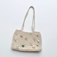 ciansumi / Cotton twin w/beads ショルダーBag