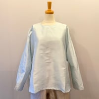 iroiro / タイシルク プルオーバーシャツ（チェック柄）
