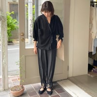 TOWAVASE / Volant ビーズ刺繍シルクパンツ