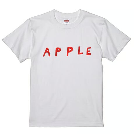 安西水丸Tシャツ「APPLE」  柄