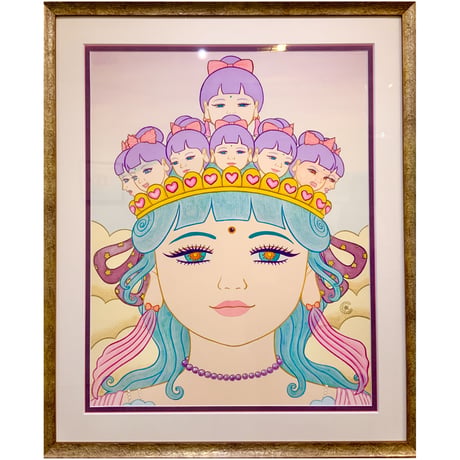 竹井千佳「救済(菩薩面)」/ 原画　chika takei