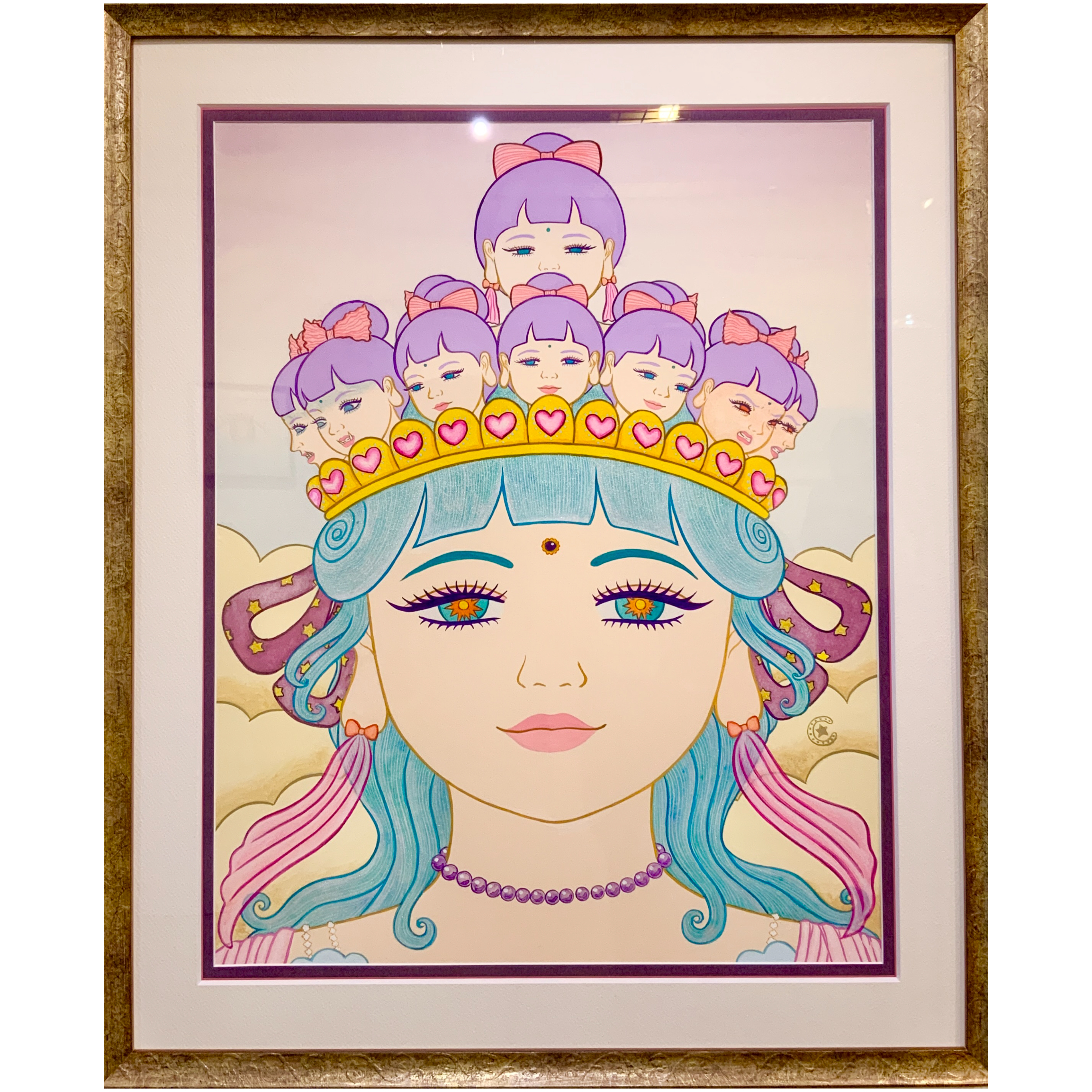 竹井千佳「救済(菩薩面)」/ 原画 chika takei | SPACE YUI onlin