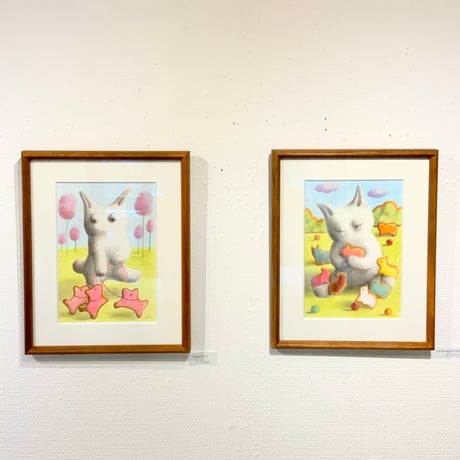 松本圭以子「散歩にいこうか」原画作品