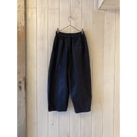 コットン/リネン デニムワイド コクーンパンツ