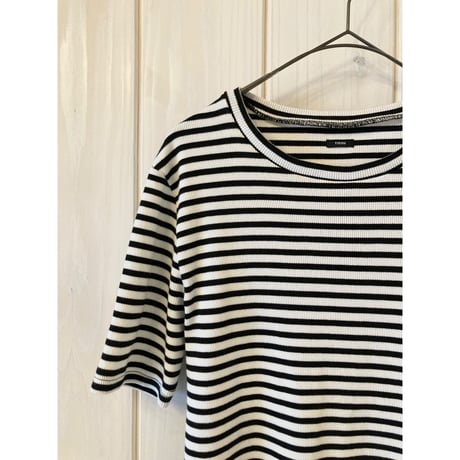 スワイ- マイフライス / コットンリブボーダー Tシャツ