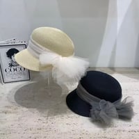 【予約販売】tulle ribbon hat