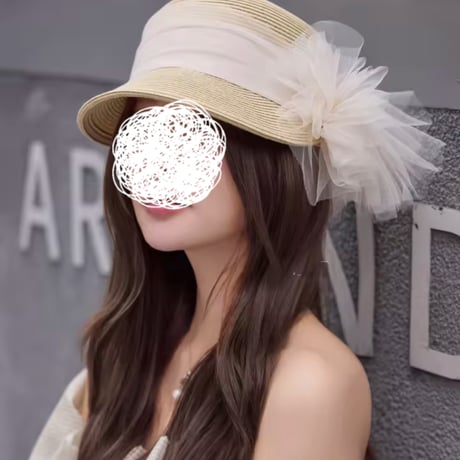 【予約販売】tulle ribbon hat