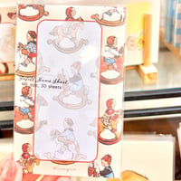 Set of 30 sheets "Rocking Horses" M6 リフィル （穴なし）