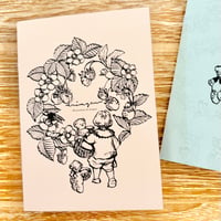 Notebook (A6 size) pale pink (薄ピンクのノートブック)