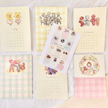 POSTCARD CALENDAR 2027   2027年カレンダー　ポストカード12枚セット