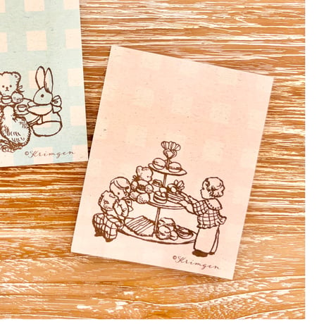 "Afternoon tea" memo pad