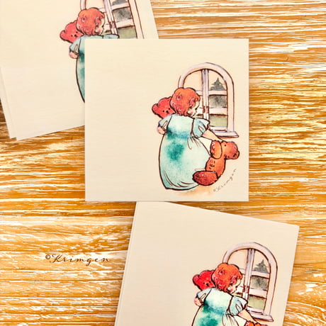 "Window (square) memo sheets"  Set of 40 sheets, 窓のメモシート（正方形）
