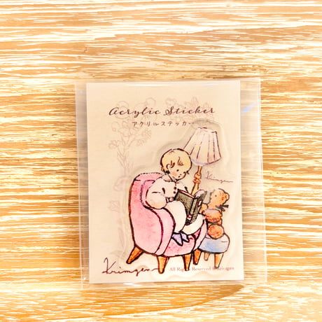 アクリルシール「Pink Sofa」  Acrylic Sticker "Pink Sofa"