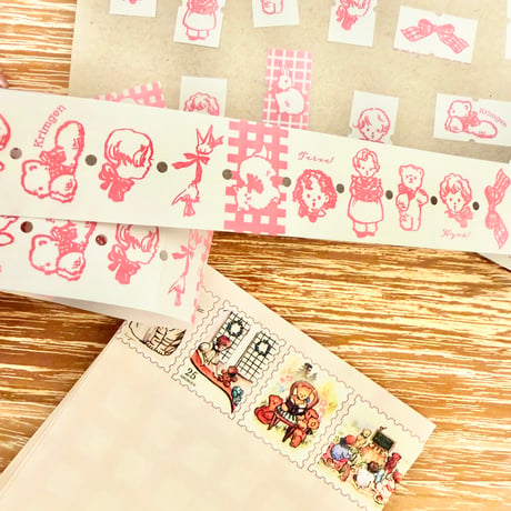 Roll Label Sticker  "Pink"（ラベラーシール "Pink"）