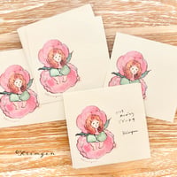 "Rose Child (square) memo sheets"  Set of 40 sheets, バラの子メモシート（正方形）