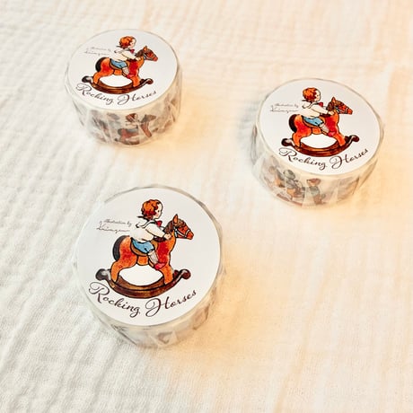 Washi tape  "Rocking Horses"（マスキングテープ "Rocking Horses"）