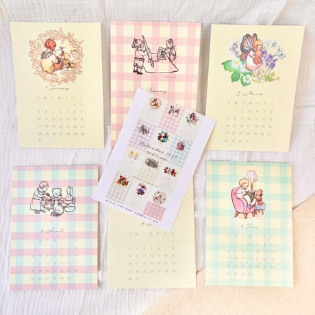 POSTCARD CALENDAR 2027   2027年カレンダー　ポストカード12枚セット