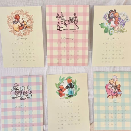 POSTCARD CALENDAR 2027   2027年カレンダー　ポストカード12枚セット